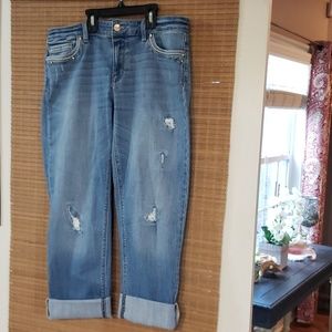 WHBM straight leg crop jean